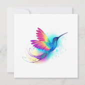Exotic Rainbow Hummingbird Bedankkaart (Voorkant)