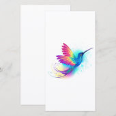 Exotic Rainbow Hummingbird Bedankkaart (Voorkant / Achterkant)