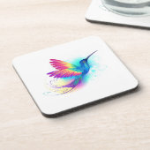 Exotic Rainbow Hummingbird Bier Onderzetter (Linkerzijde)