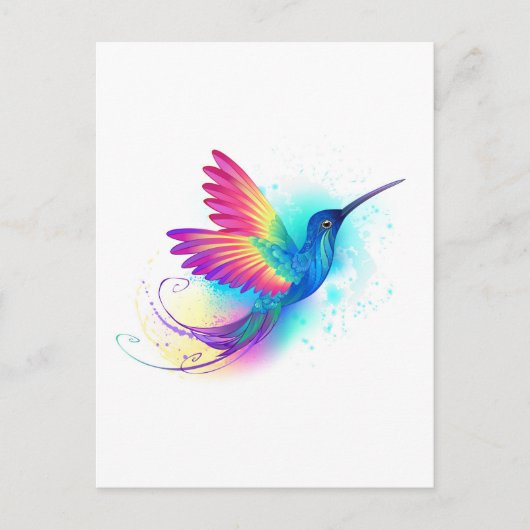 Exotic Rainbow Hummingbird Briefkaart (Voorkant)