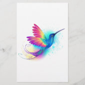 Exotic Rainbow Hummingbird Briefpapier (Voorkant)