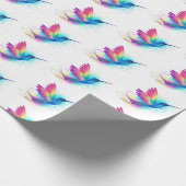 Exotic Rainbow Hummingbird Cadeaupapier (Hoek)