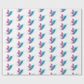 Exotic Rainbow Hummingbird Cadeaupapier (Vlak)