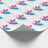 Exotic Rainbow Hummingbird Cadeaupapier (Hoek)