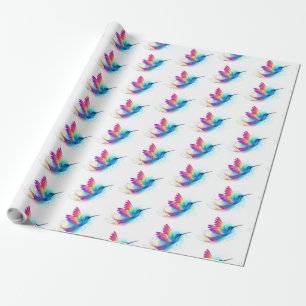 Exotic Rainbow Hummingbird Cadeaupapier