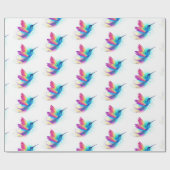Exotic Rainbow Hummingbird Cadeaupapier (Vlak)