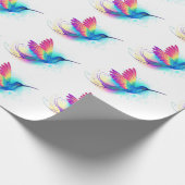 Exotic Rainbow Hummingbird Cadeaupapier (Hoek)
