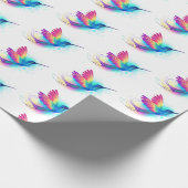 Exotic Rainbow Hummingbird Cadeaupapier (Hoek)