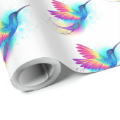 Exotic Rainbow Hummingbird Cadeaupapier (Rol Hoek)