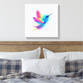 Exotic Rainbow Hummingbird Canvas Afdruk (Insitu (Slaapkamer))