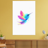 Exotic Rainbow Hummingbird Canvas Afdruk (Insitu (Woonkamer))