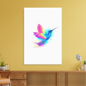 Exotic Rainbow Hummingbird Canvas Afdruk (Insitu (Woonkamer))