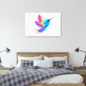 Exotic Rainbow Hummingbird Canvas Afdruk (Insitu (Slaapkamer))