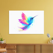 Exotic Rainbow Hummingbird Canvas Afdruk (Insitu (Woonkamer))