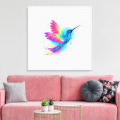 Exotic Rainbow Hummingbird Canvas Afdruk (Insitu (Woonkamer))