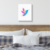 Exotic Rainbow Hummingbird Canvas Afdruk (Insitu (Slaapkamer))