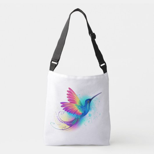 Exotic Rainbow Hummingbird Crossbody Tas (Voorkant)