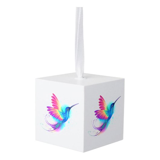 Exotic Rainbow Hummingbird Decoratie (Achter hoekig)