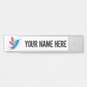 Exotic Rainbow Hummingbird Deurbordje (Voorkant)