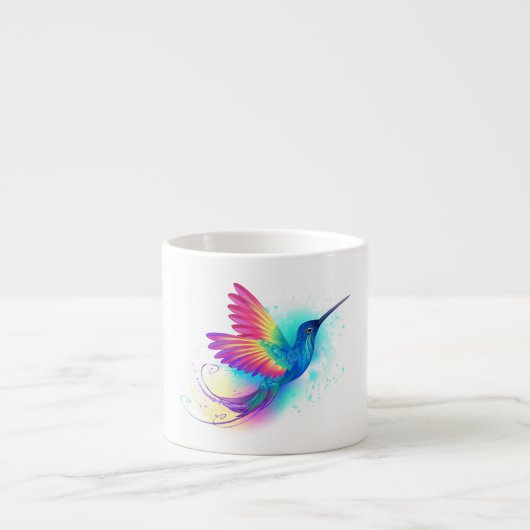 Exotic Rainbow Hummingbird Espresso Kop (Voorkant)