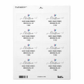 Exotic Rainbow Hummingbird Etiket (Full Sheet)