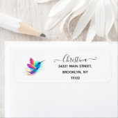 Exotic Rainbow Hummingbird Etiket (Insitu)