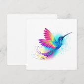 Exotic Rainbow Hummingbird Feestdagenkaart (Voorkant / Achterkant)