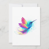 Exotic Rainbow Hummingbird Feestdagenkaart (Voorkant)