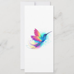 Exotic Rainbow Hummingbird Feestdagenkaart