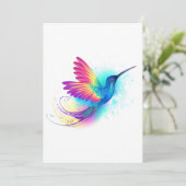 Exotic Rainbow Hummingbird Feestdagenkaart (Staand voorkant)