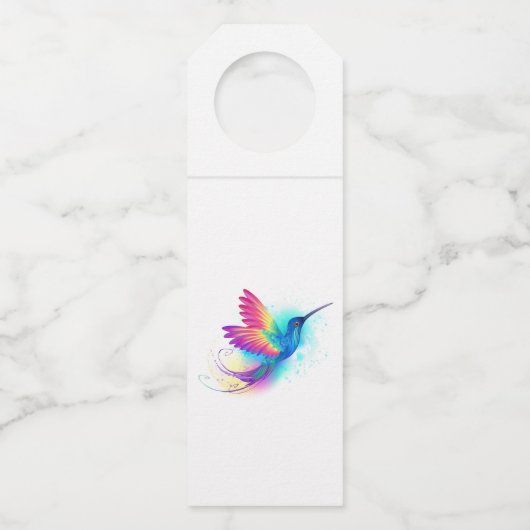 Exotic Rainbow Hummingbird Flessenhanger (Voorkant)