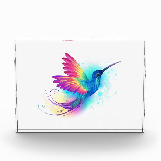 Exotic Rainbow Hummingbird Fotoblokken (Voorkant)