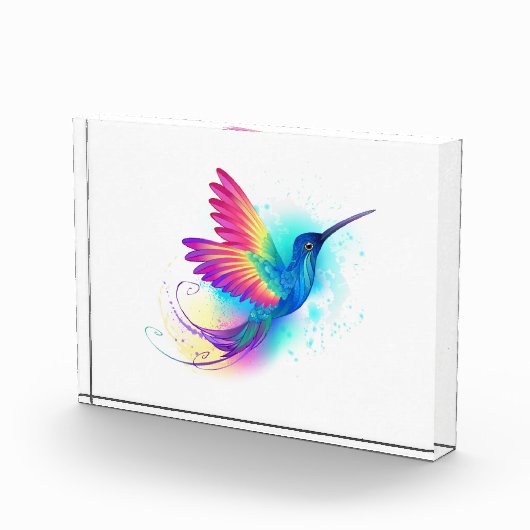 Exotic Rainbow Hummingbird Fotoblokken (Rechts)