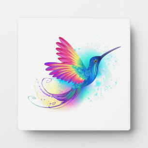 Exotic Rainbow Hummingbird Fotoplaat