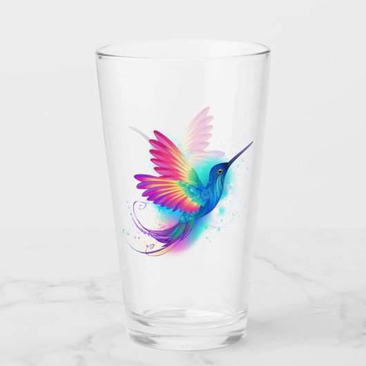 Exotic Rainbow Hummingbird Glas (Voorkant)