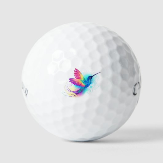 Exotic Rainbow Hummingbird Golfballen (Voorkant)