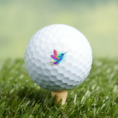 Exotic Rainbow Hummingbird Golfballen (Insitu Shirt)
