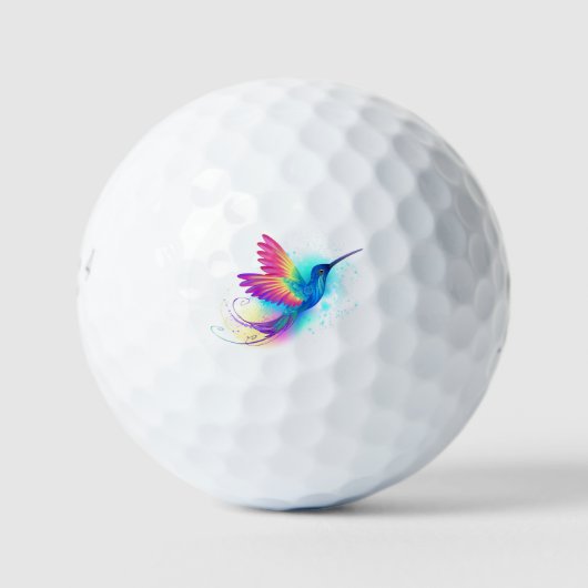 Exotic Rainbow Hummingbird Golfballen (Voorkant)