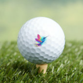 Exotic Rainbow Hummingbird Golfballen (Insitu Shirt)