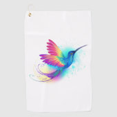 Exotic Rainbow Hummingbird Golfhanddoek (Voorkant)