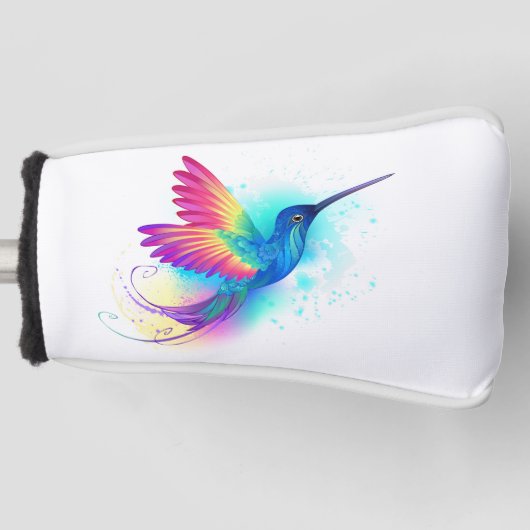 Exotic Rainbow Hummingbird Golfheadcover (Voorkant)