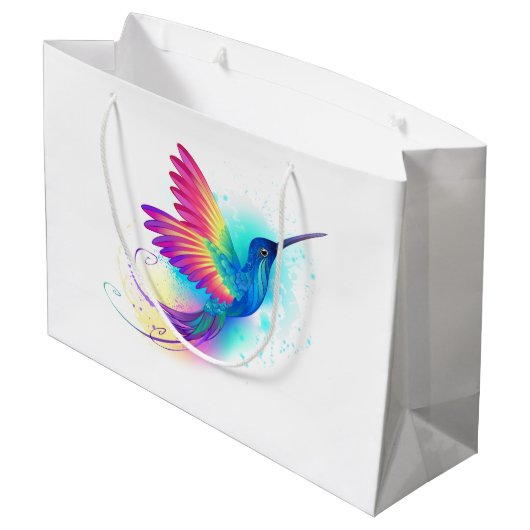 Exotic Rainbow Hummingbird Groot Cadeauzakje (Achterkant Gekanteld)
