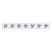 Exotic Rainbow Hummingbird Grosgrain Lint (Voorkant)