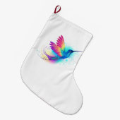 Exotic Rainbow Hummingbird Grote Kerstsok (Voorkant (Hangend))