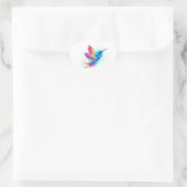 Exotic Rainbow Hummingbird Hart Sticker (Tas)