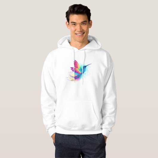 Exotic Rainbow Hummingbird Hoodie (Voorkant volledig)