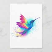Exotic Rainbow Hummingbird Informatiekaartje (Voorkant)