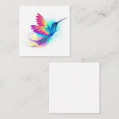 Exotic Rainbow Hummingbird Informatiekaartje (Voorkant / Achterkant)