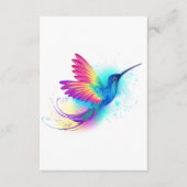 Exotic Rainbow Hummingbird Informatiekaartje (Voorkant)