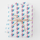 Exotic Rainbow Hummingbird Inpakpapier Vel (In situ)